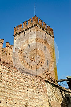 Medieval Old Castle Castelvecchio in Verona, Italy