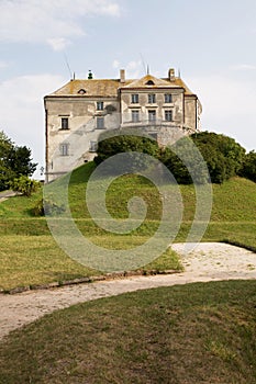 Medieval Olesko Castle in sunny day, Lviv region