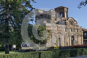 Medieval orthodox church Crist Pantokrator - 13c. in ancient city Nessebar or Mesembria on the Black Sea coast