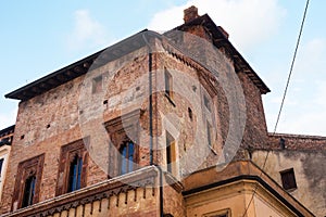 Medieval palace in Mantua city photo