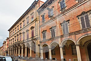 Medieval Palazzo Bianchi in Bologna, Italy photo