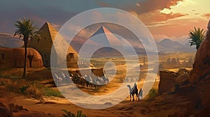 Medieval Period Panorama in Egypt