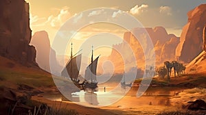 Medieval Period Panorama in Egypt