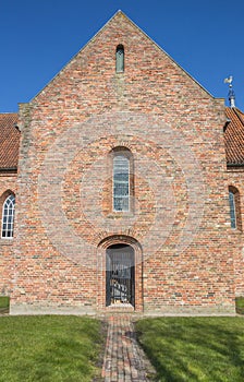 Medieval Petrus church in the center of Leens