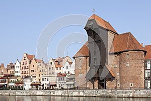 The medieval port crane in Gdansk, Poland
