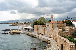 Medieval Port of Paphos, Cyprus Island photo