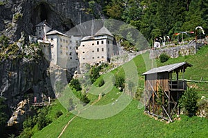 Medieval Predjama castle