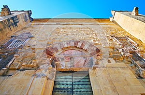 The medieval Puerta del Sagrario gate of Mezquita, Cordoba, Spain