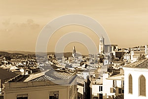 The medieval quarter of Gerona. Costa Brava, Catalonia, Spain.