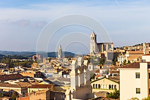 The medieval quarter of Gerona.  Costa Brava, Catalonia, Spain