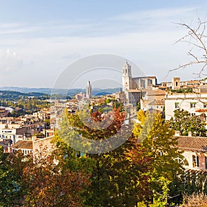 The medieval quarter of Gerona. Costa Brava, Catalonia, Spain.