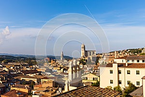 The medieval quarter of Gerona.  Costa Brava, Catalonia, Spain photo