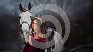 Medieval Queen portrait