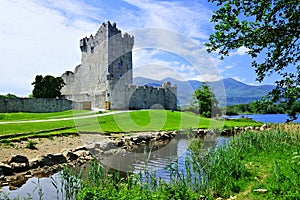 Medieval Ross Castle on Lough Leane, Killarney National Park, Ring of Kerry, Ireland