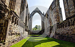 Medieval ruin of Bolton Abbey,Great Britain.