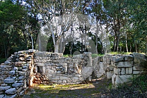 Medieval ruins in Kaukana near Ragusa