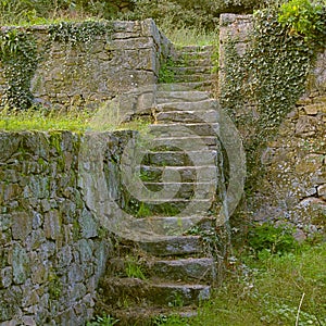 Medieval ruins - stairs