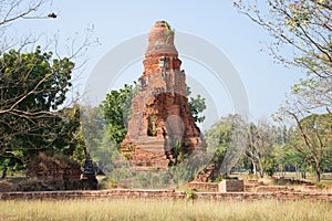 The medieval ruins of Wat Phong. Ayuthaya