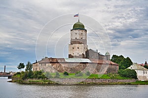 Medieval russian Vyborg Castle State Museum, Swedish-built medieval fortress on the island, Vyborg, Russia