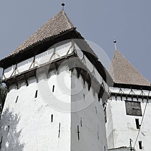 Medieval saxon church in Agnita, Transylvania