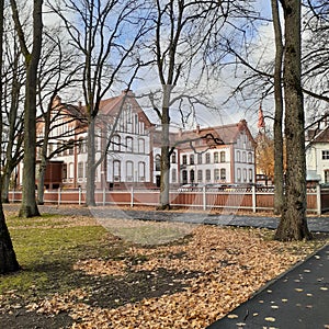 Medieval school at Parnu old town