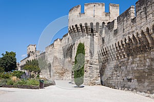 Medieval security wall surrounding Avignon