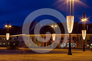 Medieval Sibiu during Christma