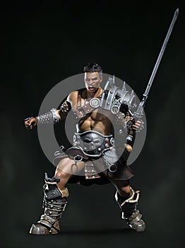 Medieval soldier, the barbarian