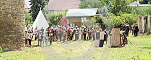 Medieval soldiers on The Battle of Budyne
