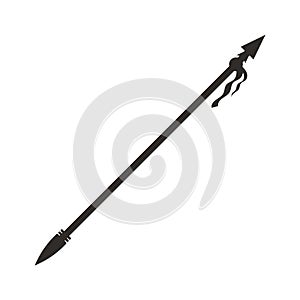 Medieval spear / lance weapon flat icons for apps and websites