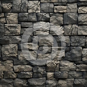 Medieval Stacked Stone Texture: Detailed, Realistic 3d Texture Free Download