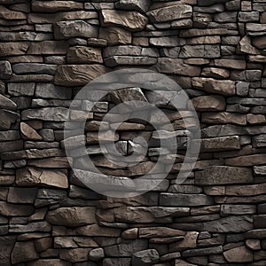 Medieval Stacked Stone Texture: Detailed And Realistic Wall