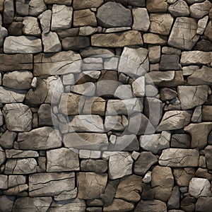 Medieval Stacked Stone Texture: Seamless, Detailed, Ultra Realistic