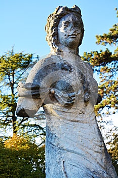 Medieval statue at Castello, Conegliano