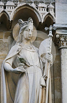 Statue at Notre Dame, Paris