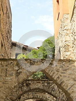 Medieval stone arches in Besalu