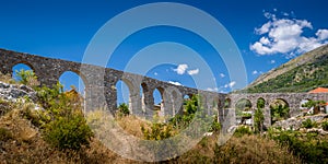 Medieval stone bridge in the Old Bar town