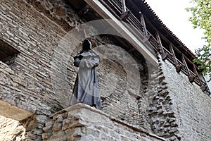 Medieval stone fortress old buildings in Tallinn Estonia. Capital baltic europe traditional city