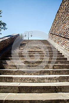 Medieval stone stairs