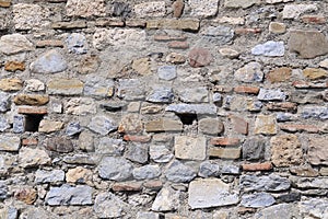 Medieval stone wall texture background