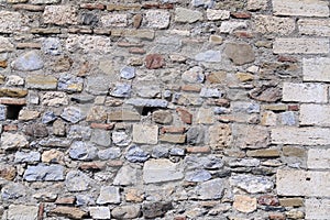 Medieval stone wall texture background