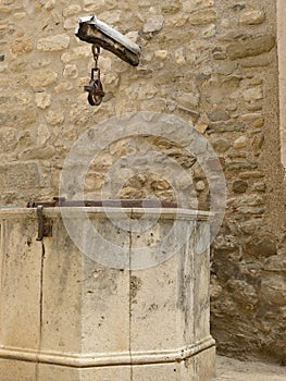 Medieval stone water well