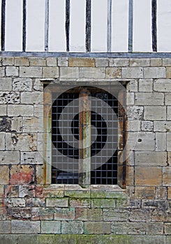 Medieval Stone Window, leaded lights