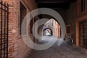 Ferrara Italy - The Medieval Via delle Volte photo