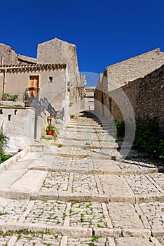 Medieval street in Erice