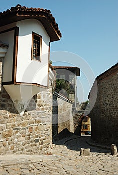 Medieval street of old Plovdiv,Bulgaria