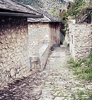 Medieval street in Pocitelj