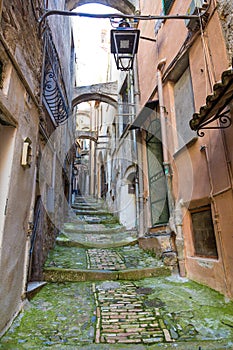 Medieval street in San Remo