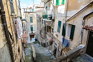 Medieval street in San Remo