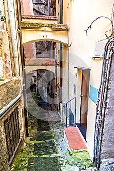 Medieval street in San Remo